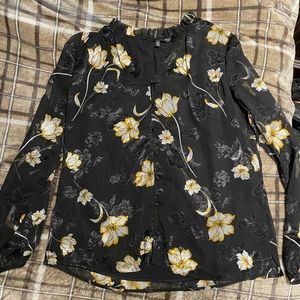 Floral blouse. White House Black Market